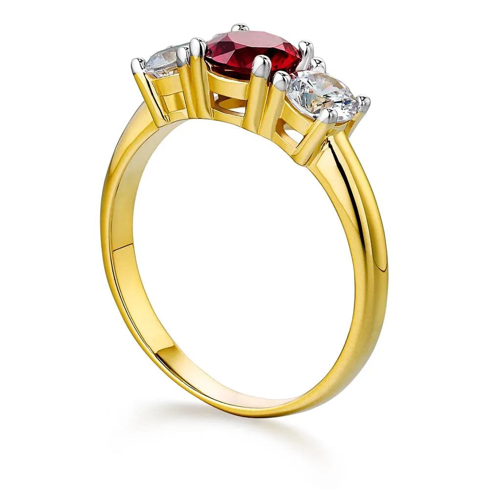 Tru Ruby Trilogy Ring sold by Tru Diamonds product image thumbnail 2