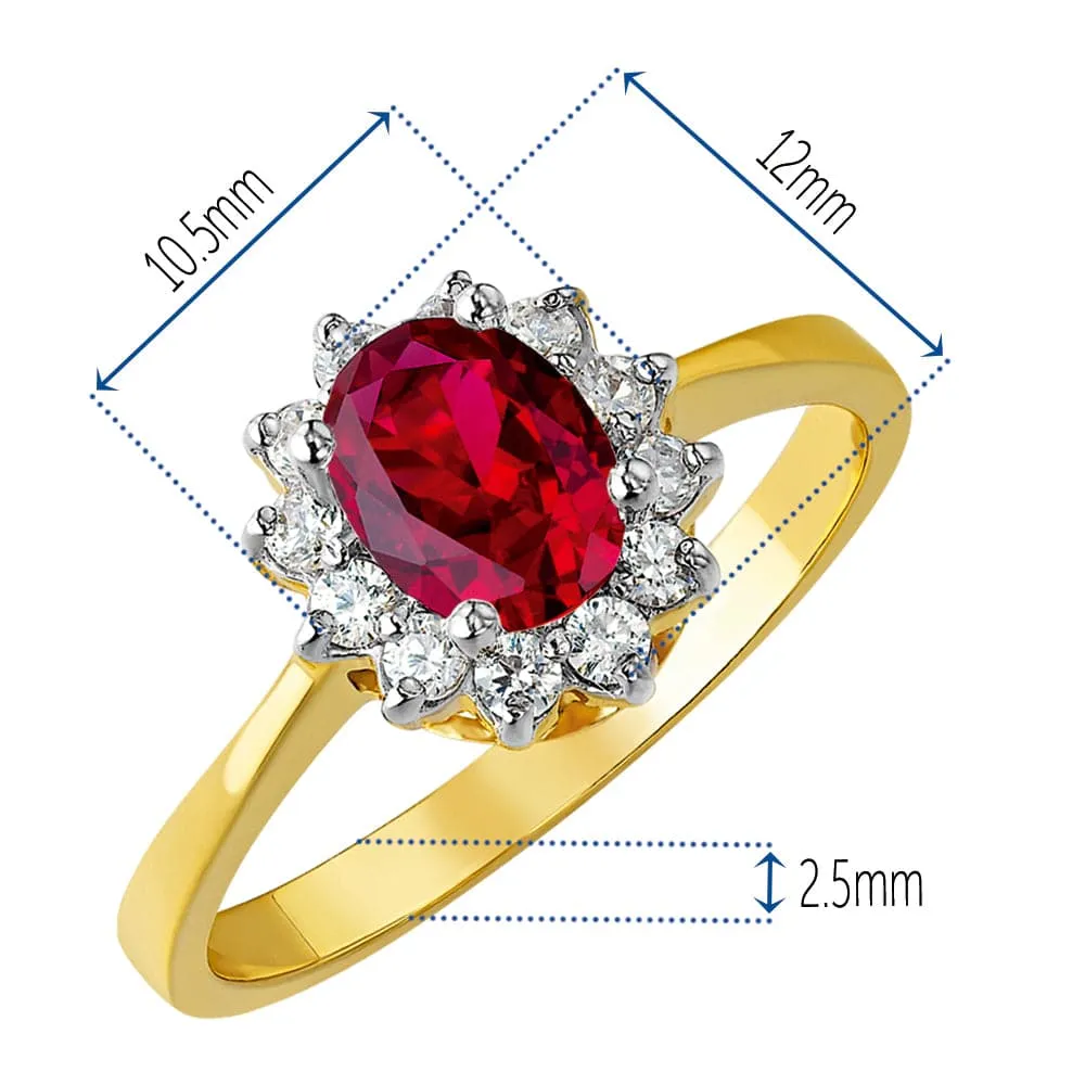 Tru Ruby Cluster Ring sold by Tru Diamonds product image thumbnail 4