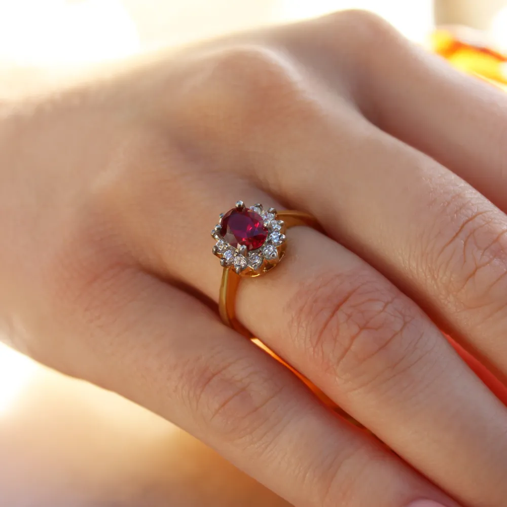 Tru Ruby Cluster Ring sold by Tru Diamonds product image thumbnail 2