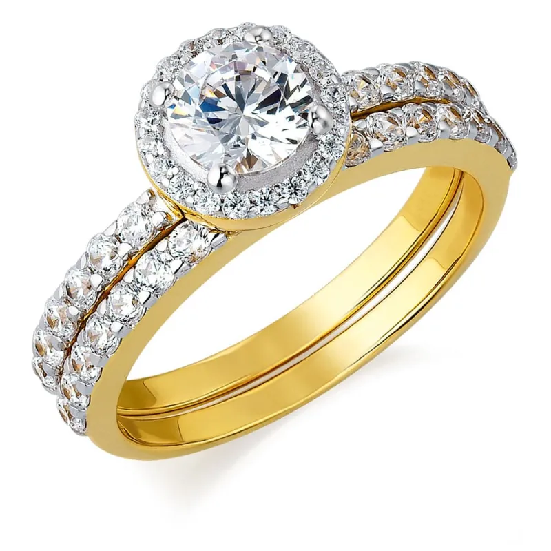 Posh Solitaire Ring Set sold by Tru Diamonds