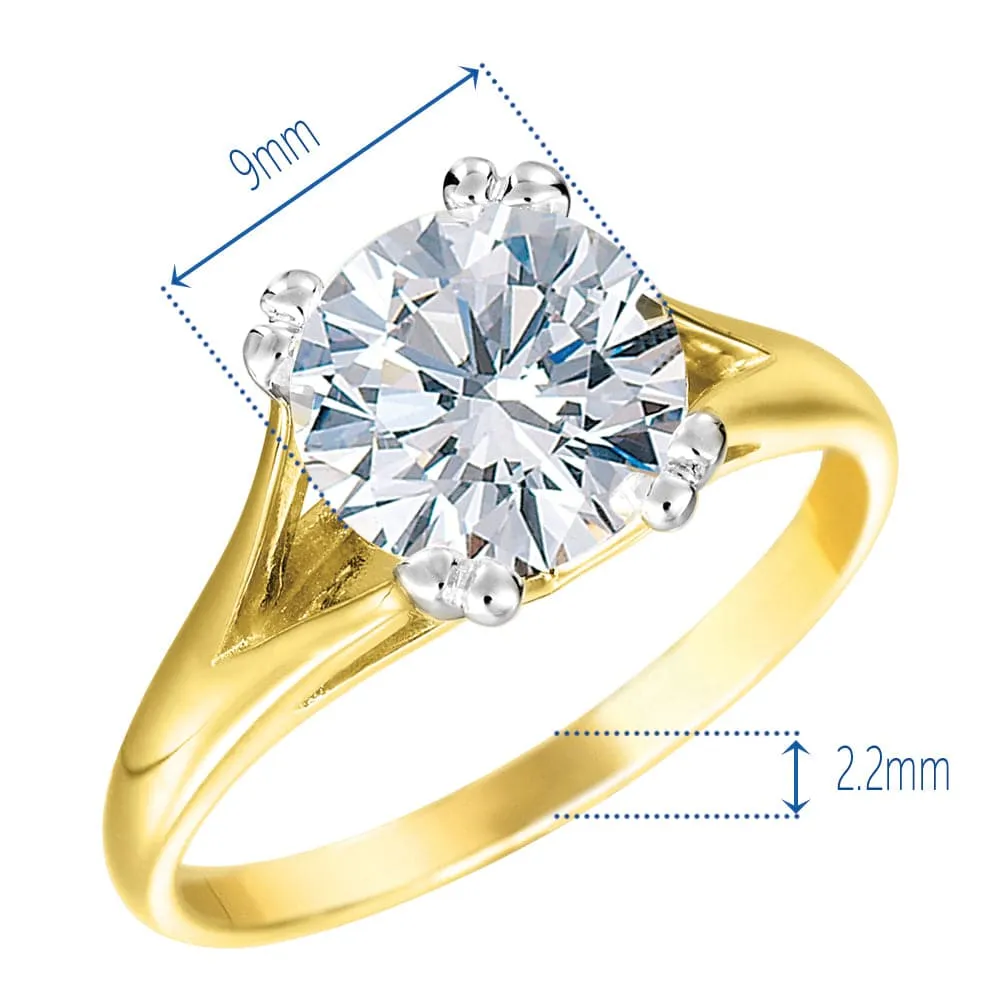 Pristine Solitaire Ring sold by Tru Diamonds product image thumbnail 5