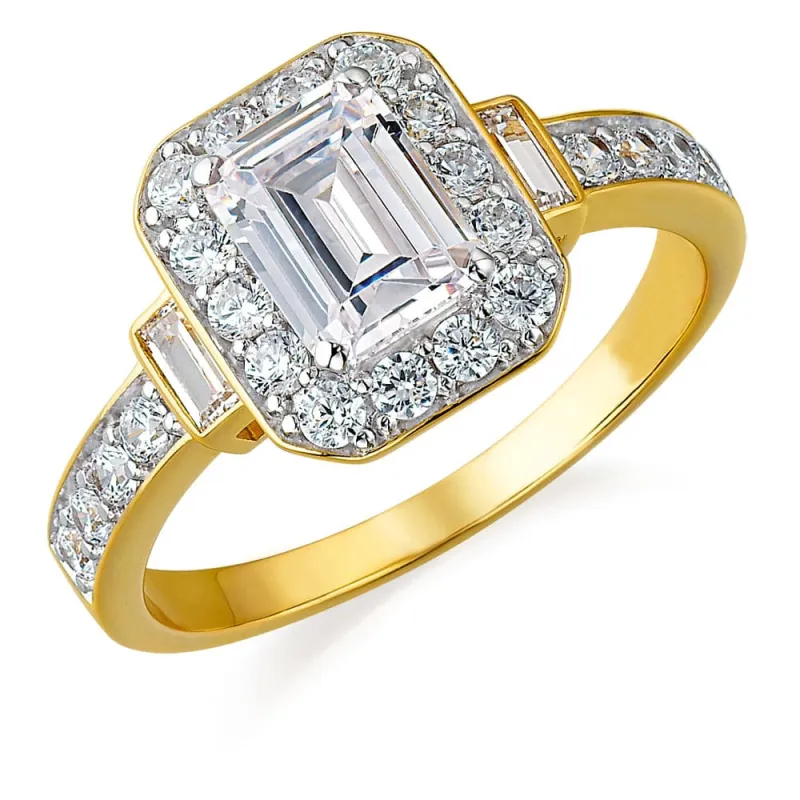 Emerald Cut Antique Ring sold by Tru Diamonds