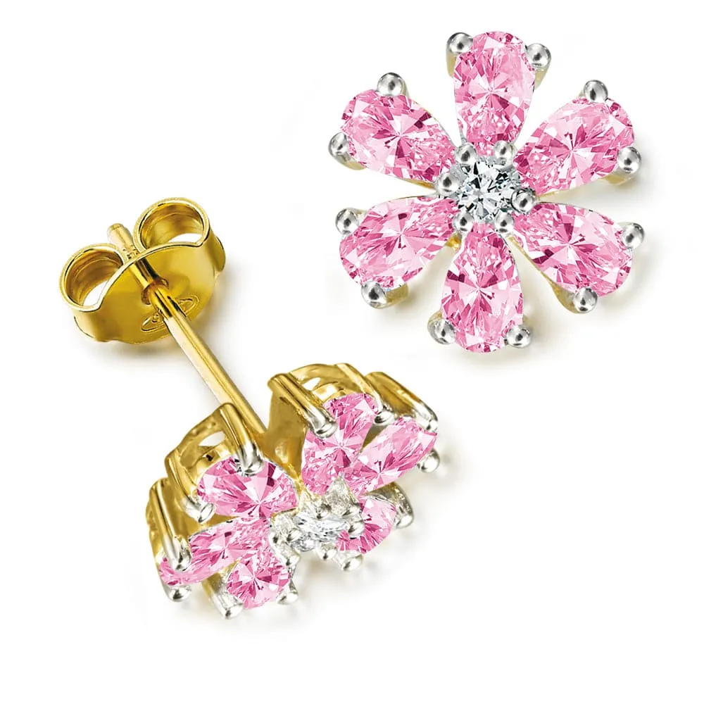 Pink Forget-Me-Not Earrings sold by Tru Diamonds