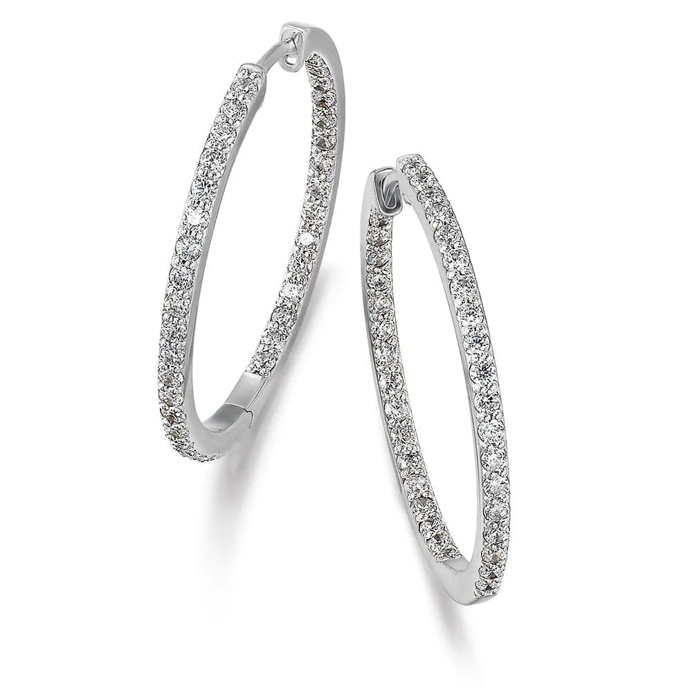 Glitterati Hoop Earrings sold by Tru Diamonds product image thumbnail 3