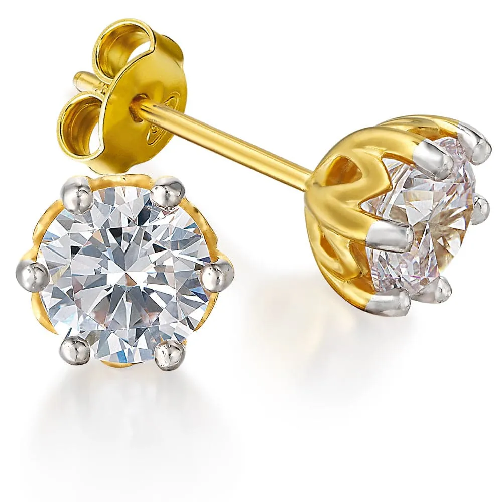 1 Carat Tulip Stud Earrings sold by Tru Diamonds product image thumbnail 2