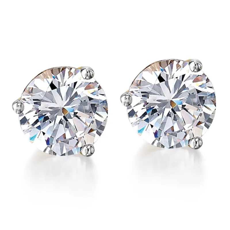 2 Carat Posh Martini Stud Earrings sold by Tru Diamonds