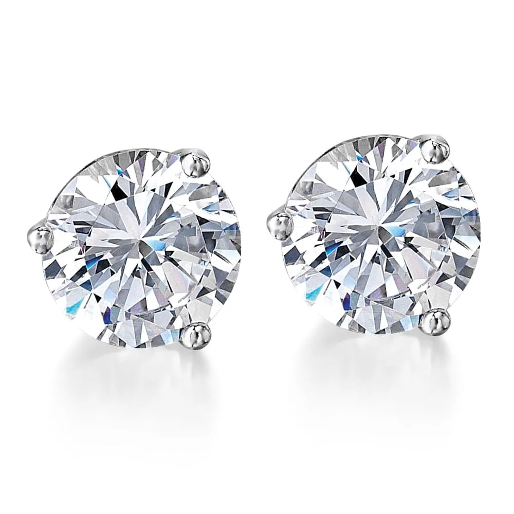 2 Carat Posh Martini Stud Earrings sold by Tru Diamonds product image thumbnail 4