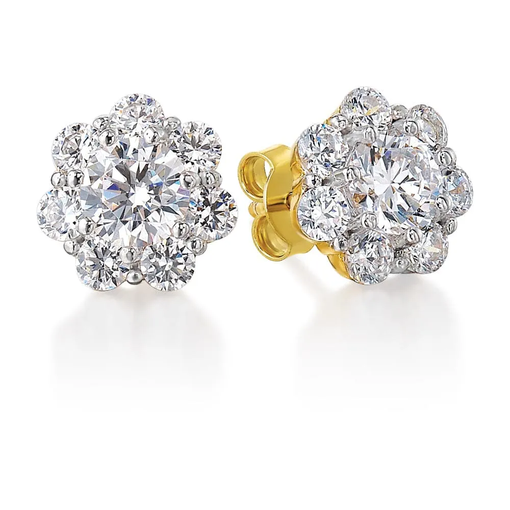 Snow White Earrings sold by Tru Diamonds product image thumbnail 3