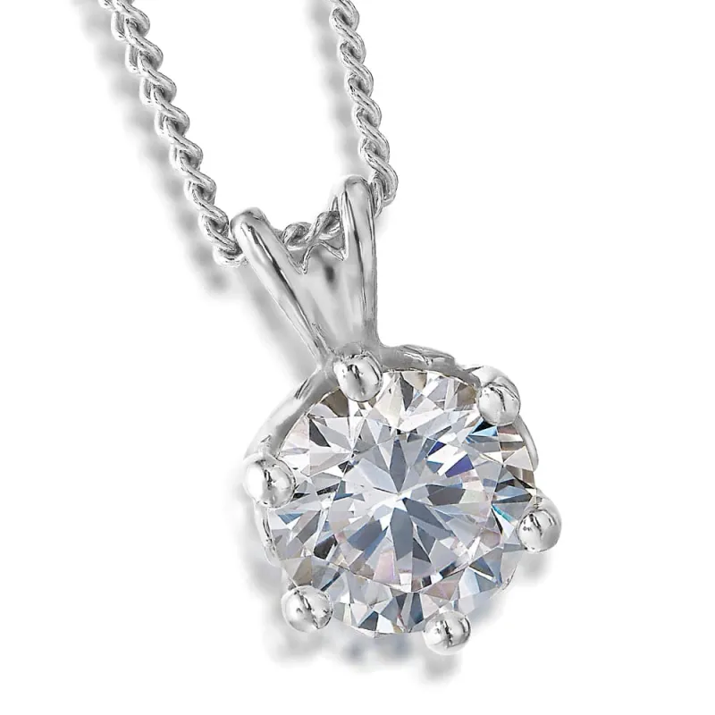 2 Carat Tulip Pendant made by Tru Diamonds