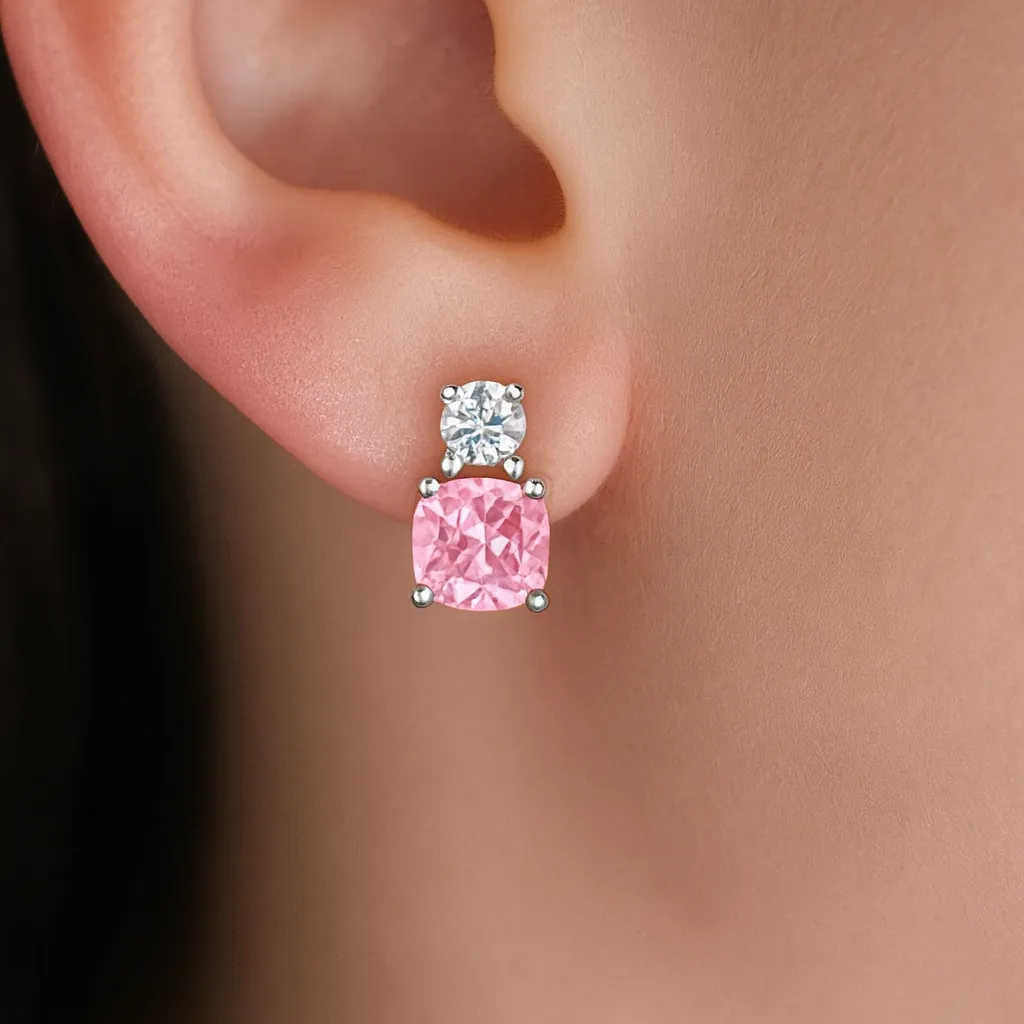 Pink Perfection Earrings sold by Tru Diamonds product image thumbnail 2