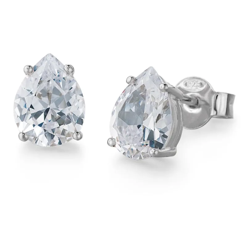 1.75 Carat Pear Cut Earrings made by Tru Diamonds