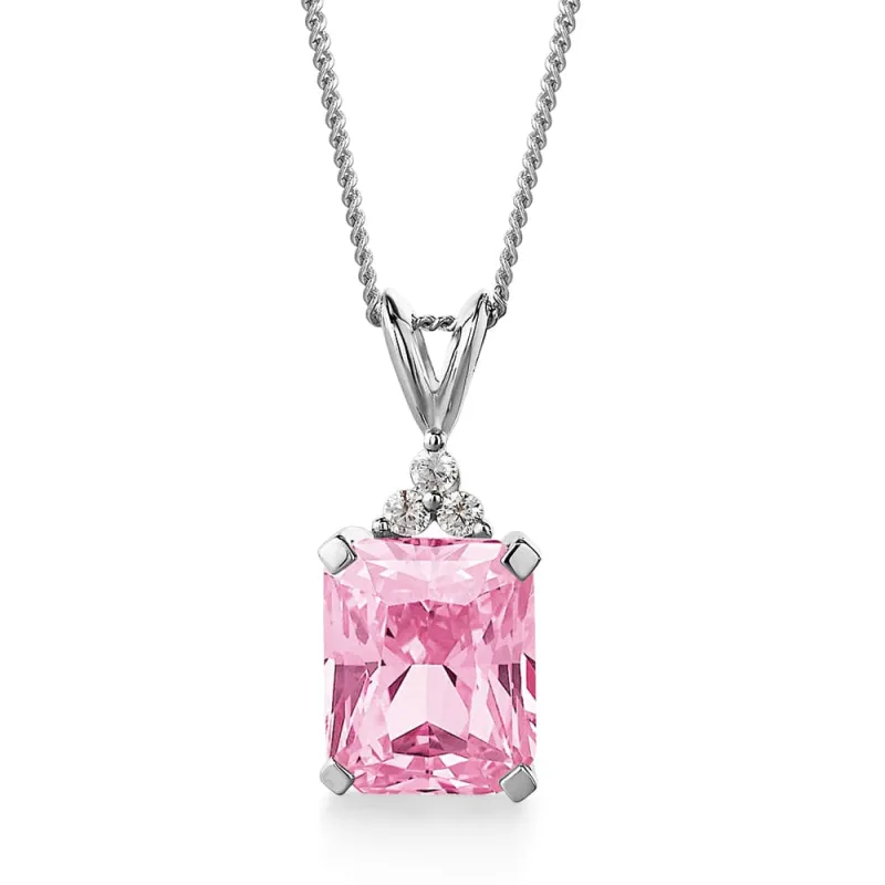 Pink Inspiration Pendant made by Tru Diamonds