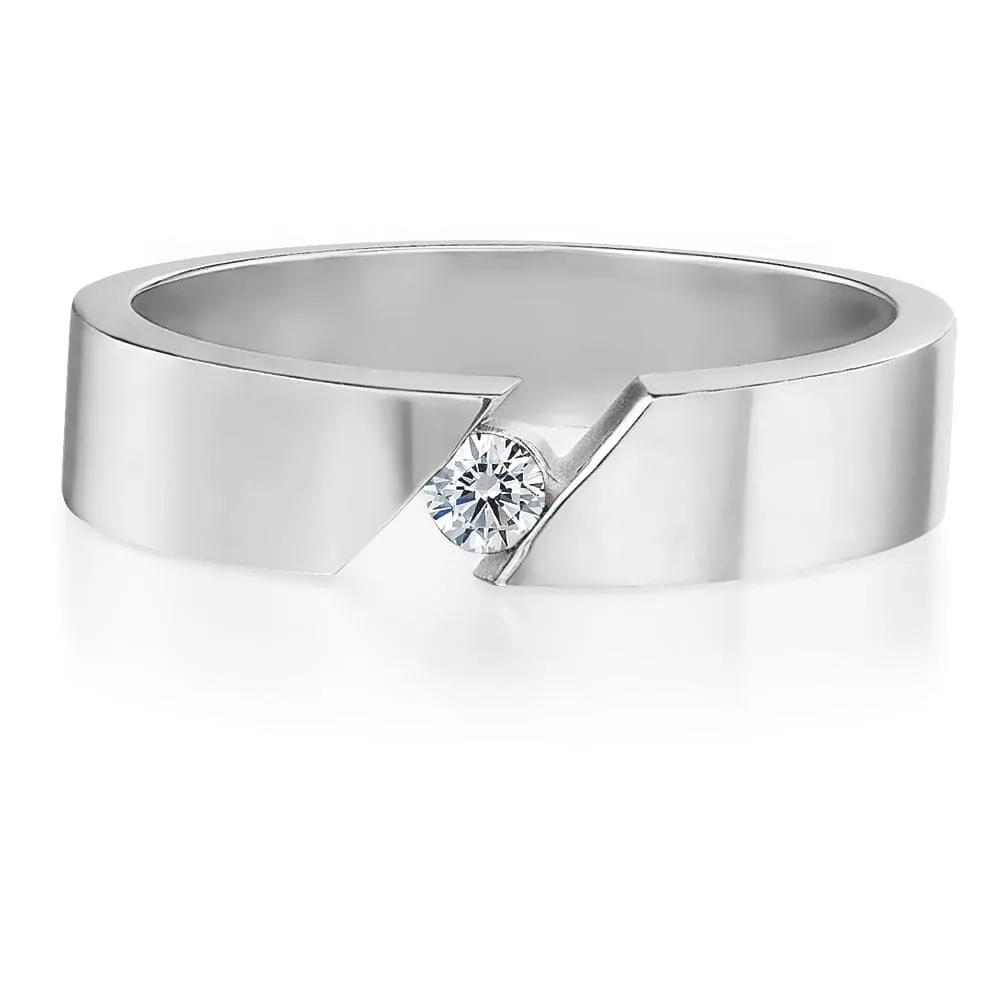 Modern Gents Wedding Band sold by Tru Diamonds product image thumbnail 4