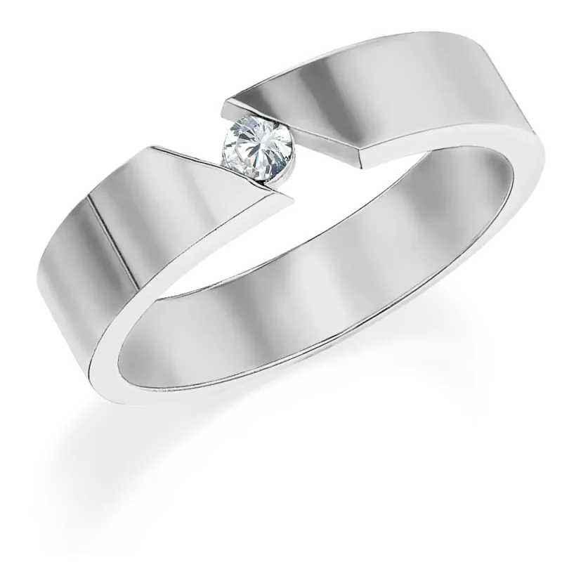 Modern Gents Wedding Band made by Tru Diamonds