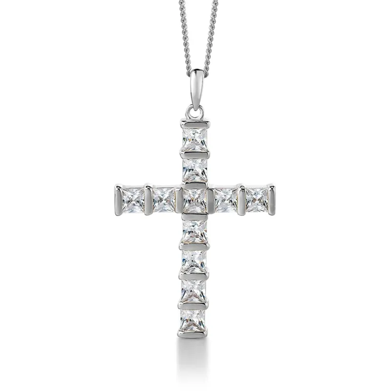 Royal Princess Cross Pendant made by Tru Diamonds
