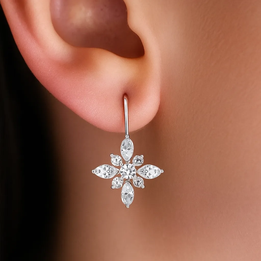 Floral Posy Earrings sold by Tru Diamonds product image thumbnail 4