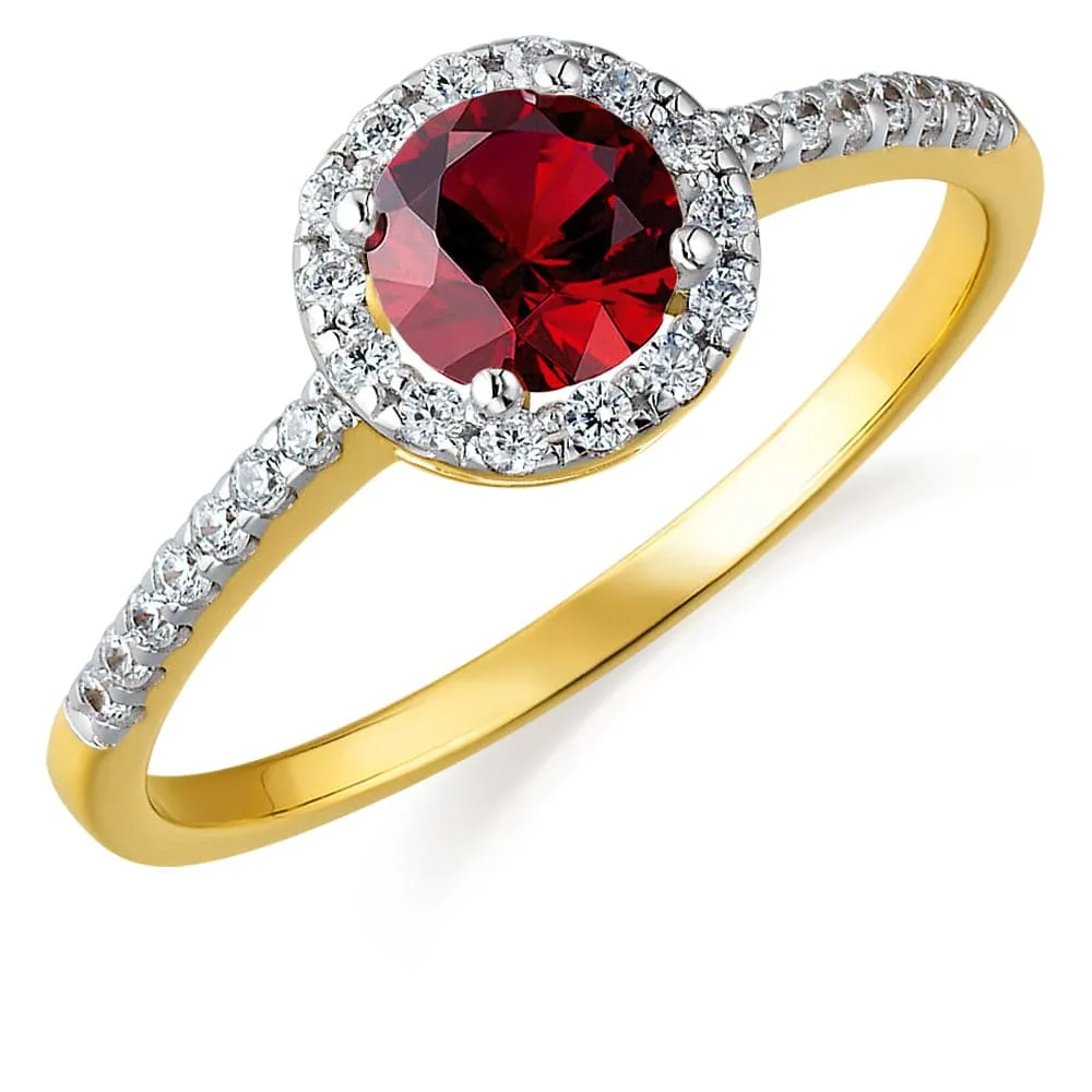 Tru Ruby Posh Halo Ring sold by Tru Diamonds product image thumbnail 5