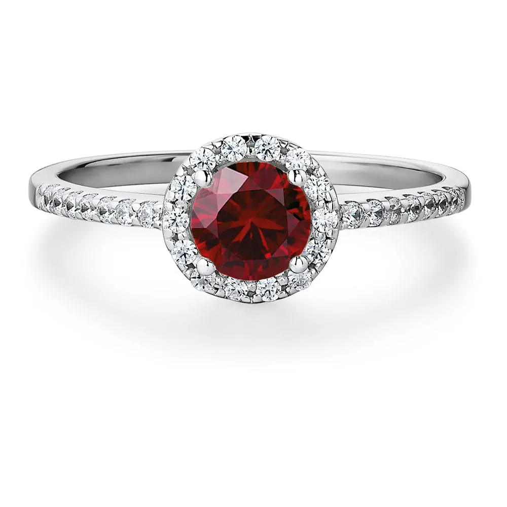 Tru Ruby Posh Halo Ring sold by Tru Diamonds product image thumbnail 4