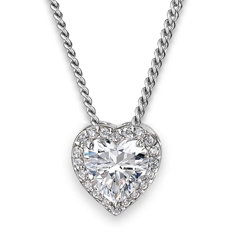 Glowing Heart Pendant made by Tru Diamonds