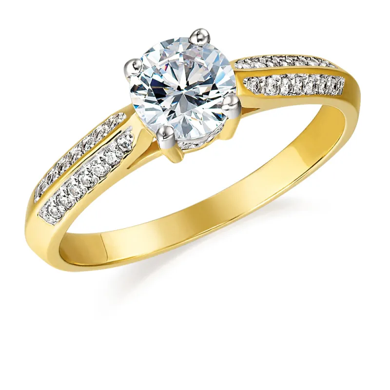 1.20 Carat Petite Accolade Ring made by Tru Diamonds