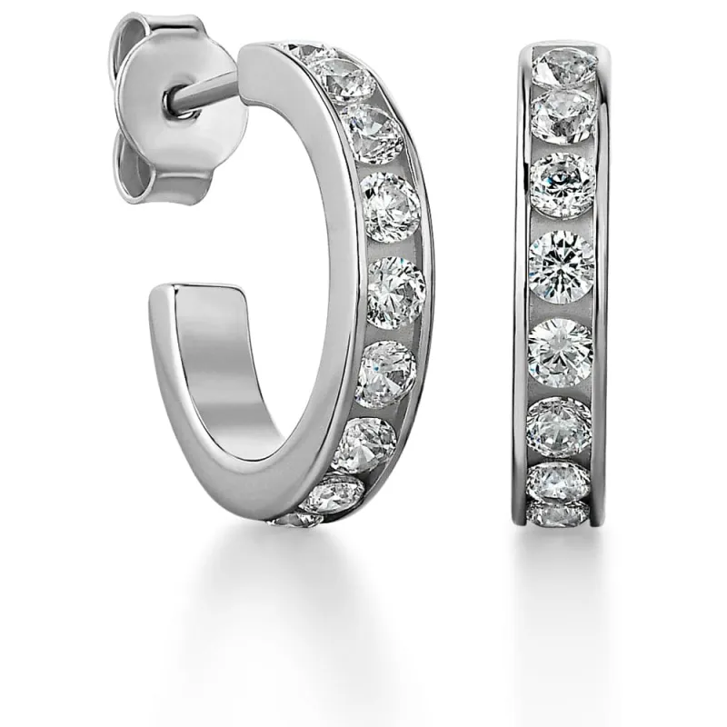 Coco Hoop Earrings made by Tru Diamonds