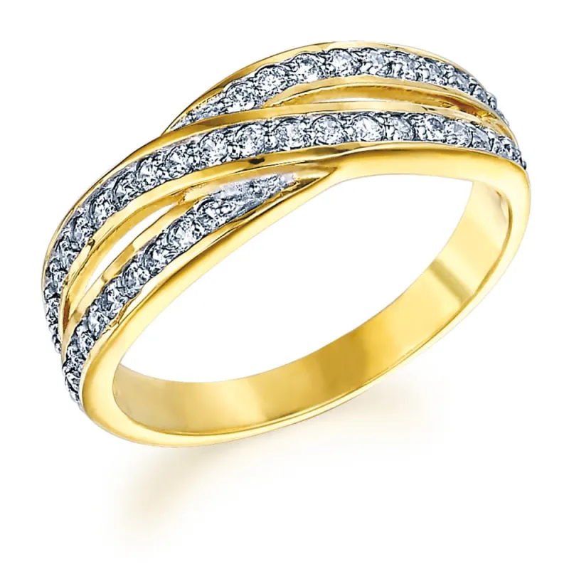 Gleaming Galaxy Ring made by Tru Diamonds