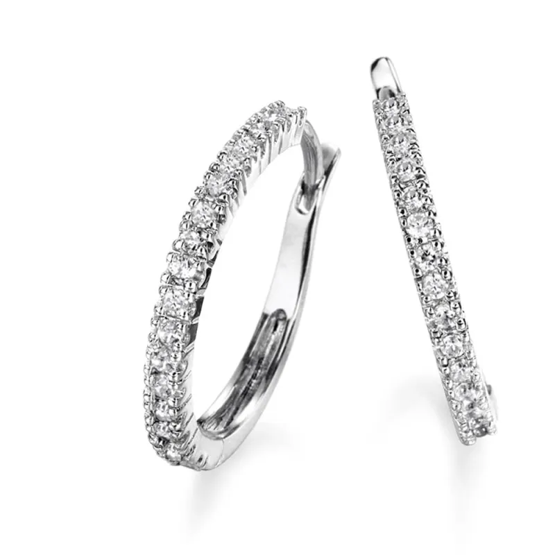 Simply Chic Hoops made by Tru Diamonds