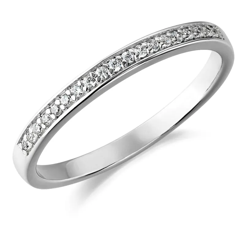 Delicately Beautiful Eternity Band made by Tru Diamonds