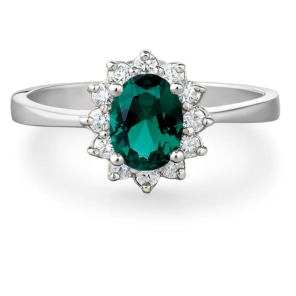 Tru Emerald Cluster Ring sold by Tru Diamonds product image thumbnail 4