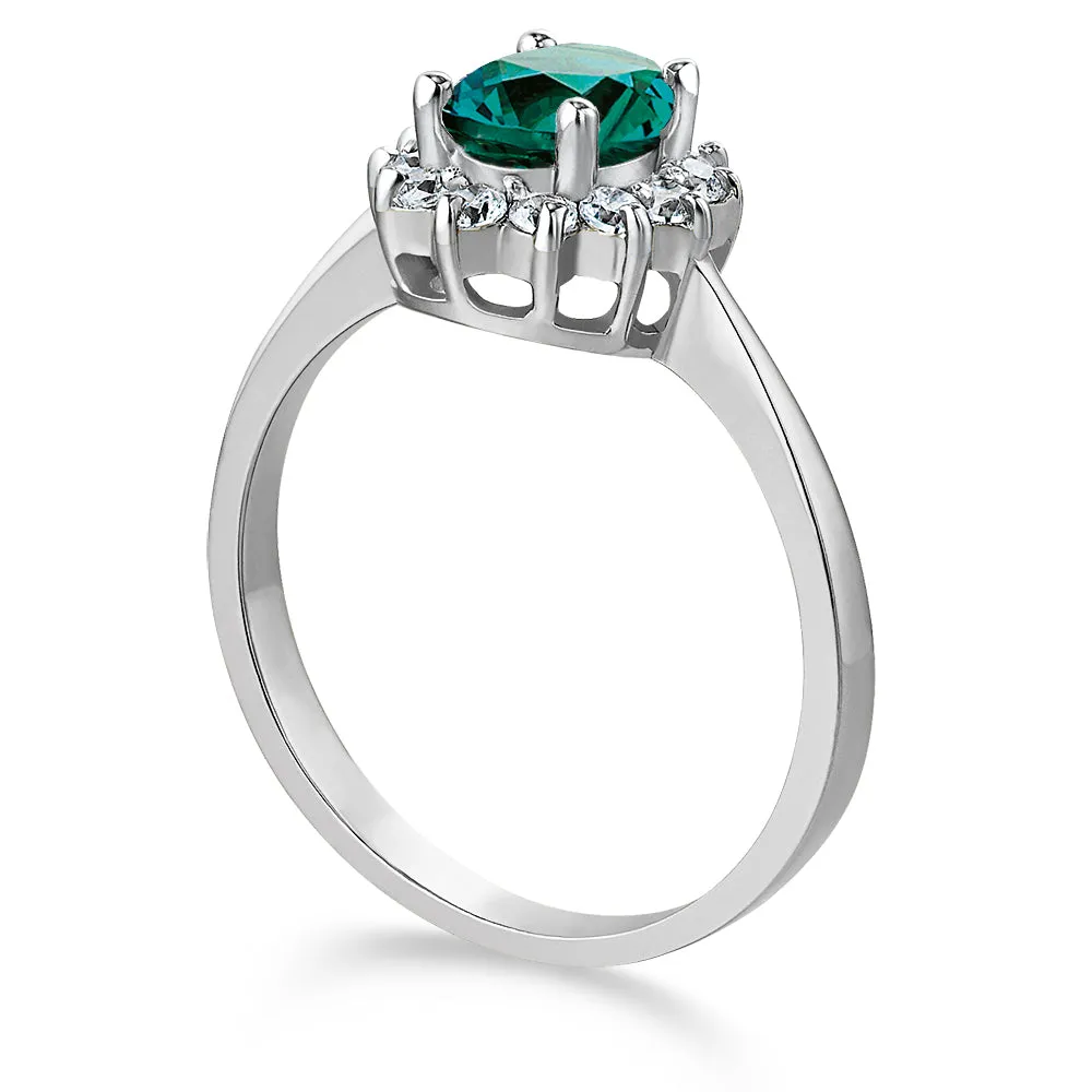 Tru Emerald Cluster Ring sold by Tru Diamonds product image thumbnail 3