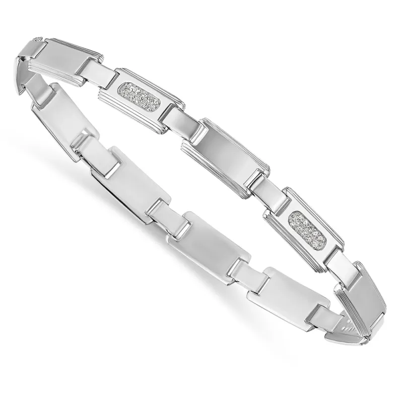 Classic Men's Bracelet made by Tru Diamonds