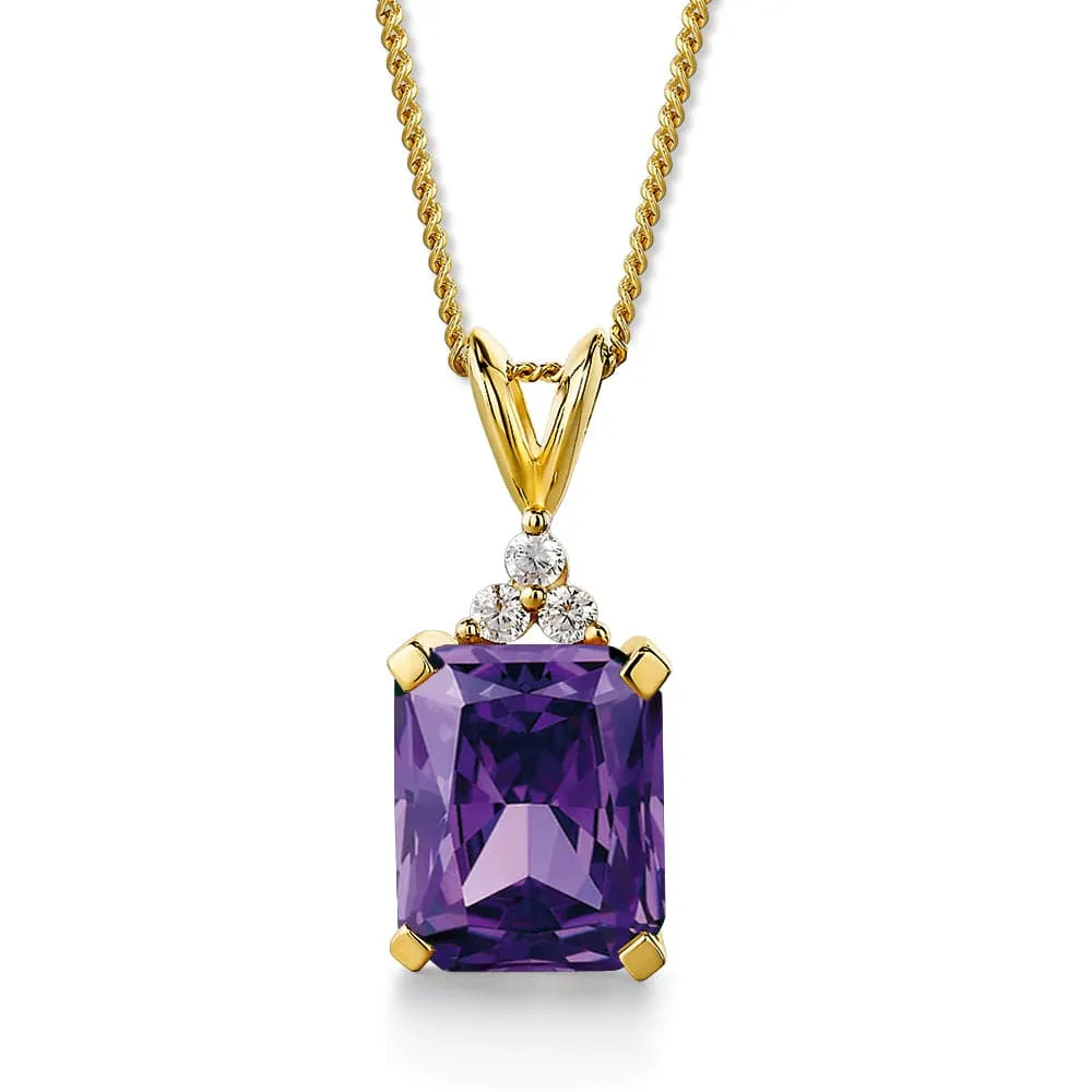 Amethyst Inspiration Pendant sold by Tru Diamonds product image thumbnail 3