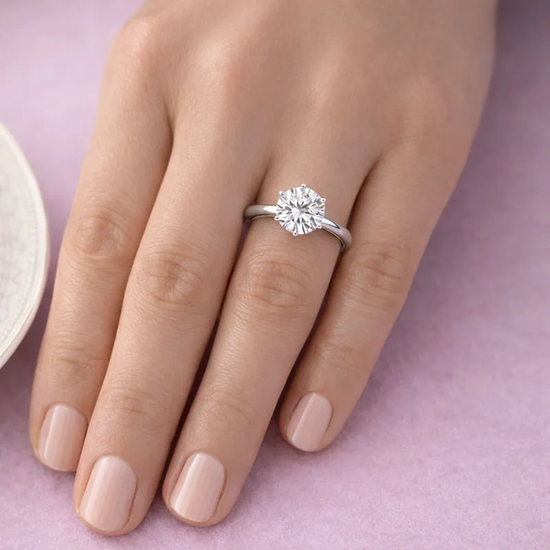 3 Carat Tiffany Style Solitaire Ring sold by Tru Diamonds product image thumbnail 2