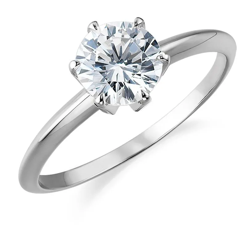 2 Carat Tiffany Style Solitaire Ring made by Tru Diamonds
