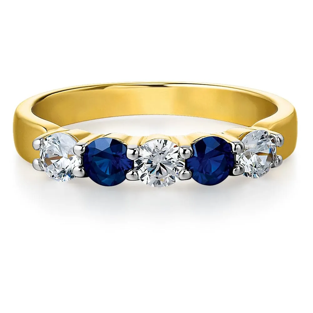 Tru Sapphire Quintet Ring sold by Tru Diamonds product image thumbnail 4