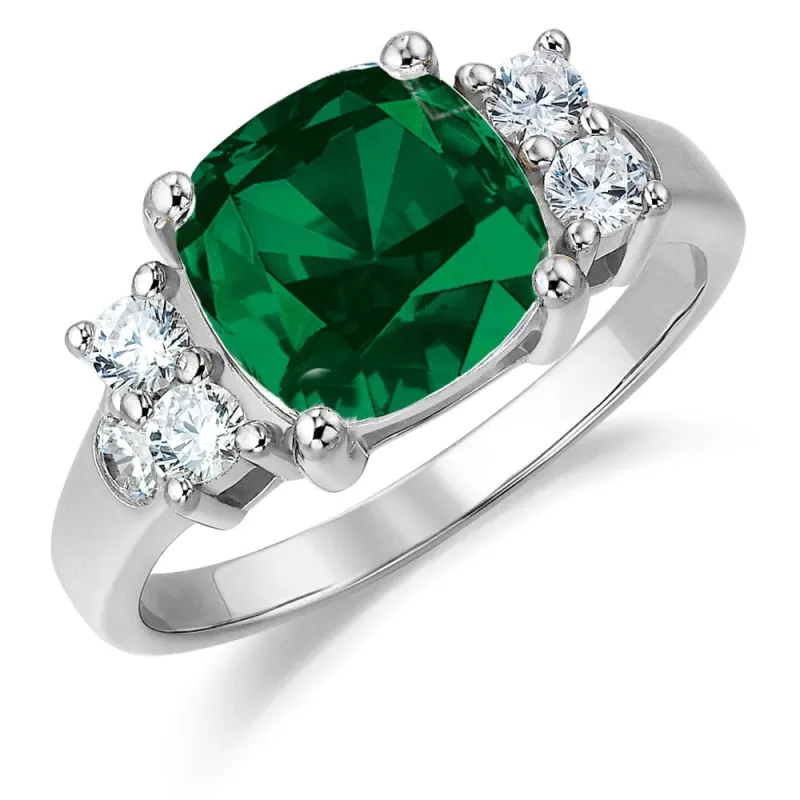Tru Emerald Perfection Ring made by Tru Diamonds