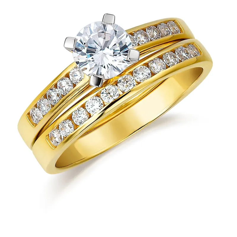 Enchanting Duo Ring Set made by Tru Diamonds