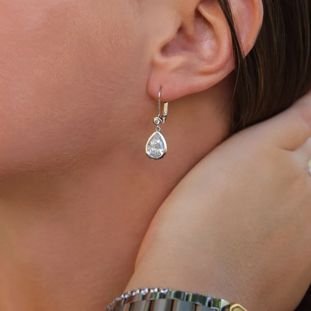 2.05 Carat Church-Bell Drop Earrings sold by Tru Diamonds product image thumbnail 2