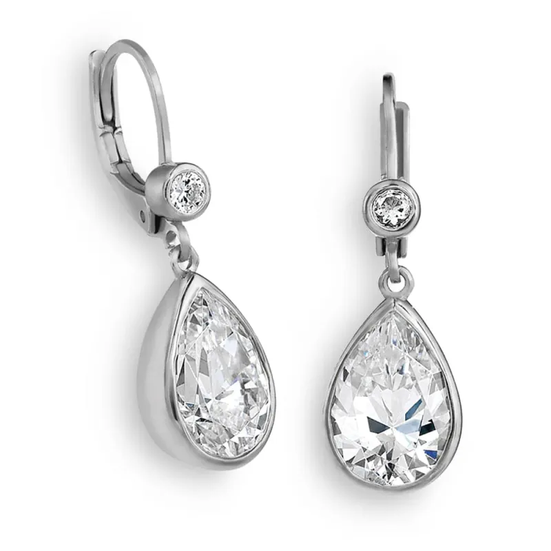 2.05 Carat Church-Bell Drop Earrings made by Tru Diamonds