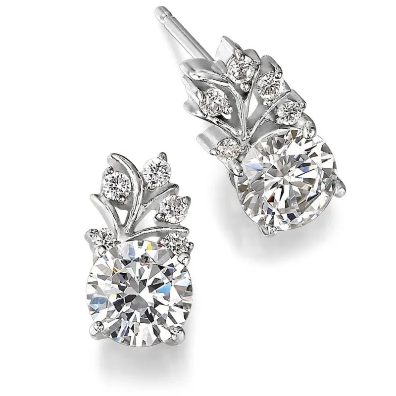 Budding Flower Earrings made by Tru Diamonds