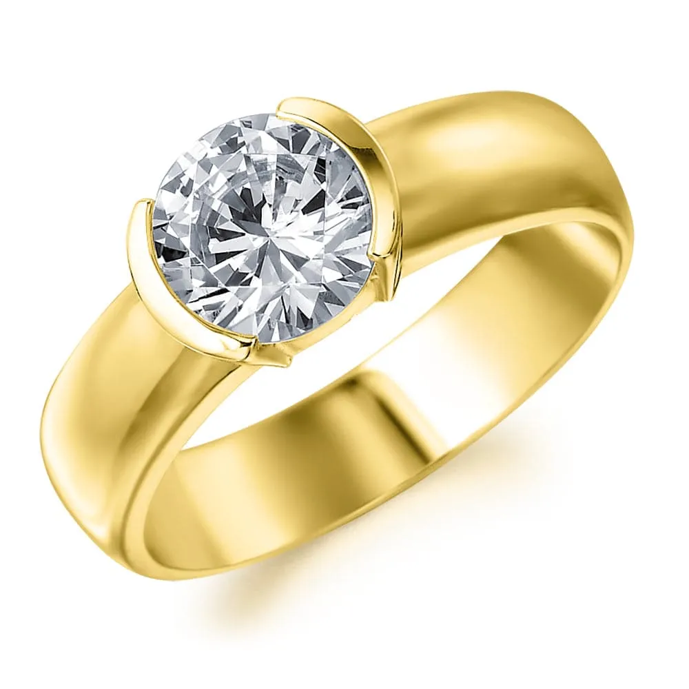 Budding Solitaire Ring Set sold by Tru Diamonds product image thumbnail 4