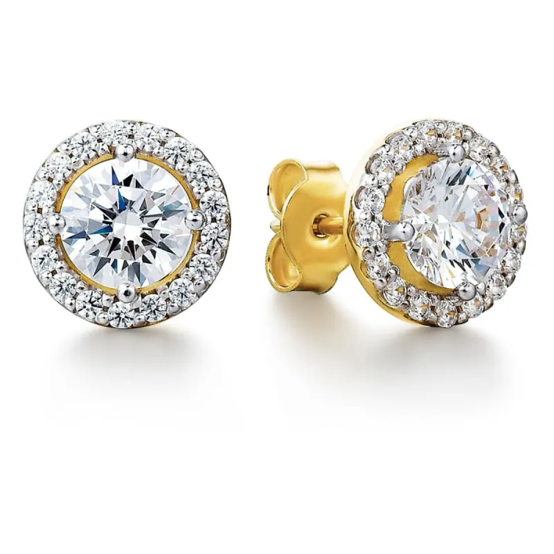 Posh Halo Earrings sold by Tru Diamonds