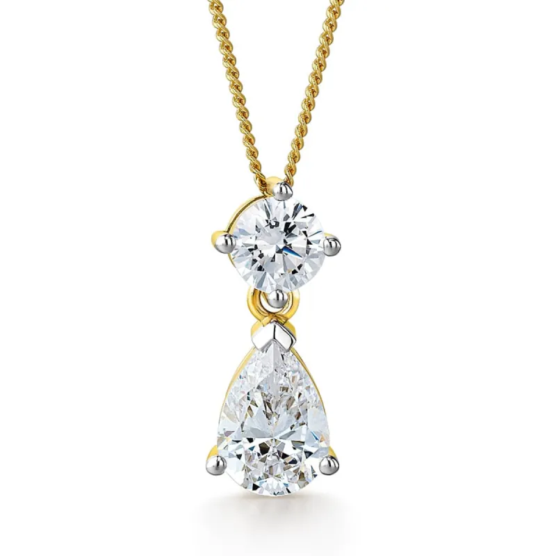3.34 Carat Teardrop Pendant sold by Tru Diamonds