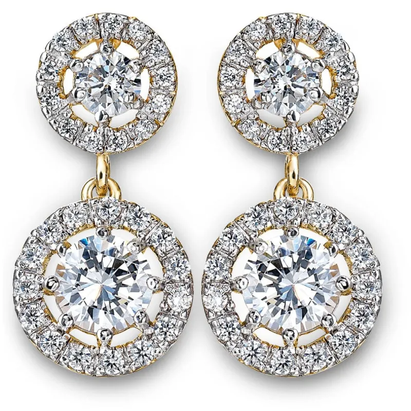 Grand Cocktail Drop Earrings sold by Tru Diamonds