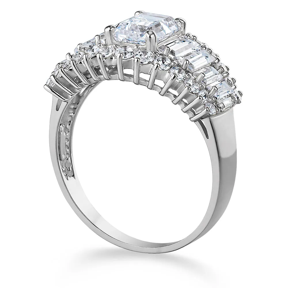 Angelina Emerald Cut Ring sold by Tru Diamonds product image thumbnail 3