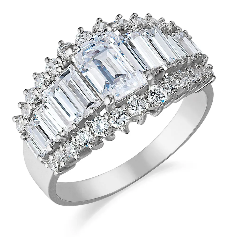 Angelina Emerald Cut Ring sold by Tru Diamonds product image thumbnail 2