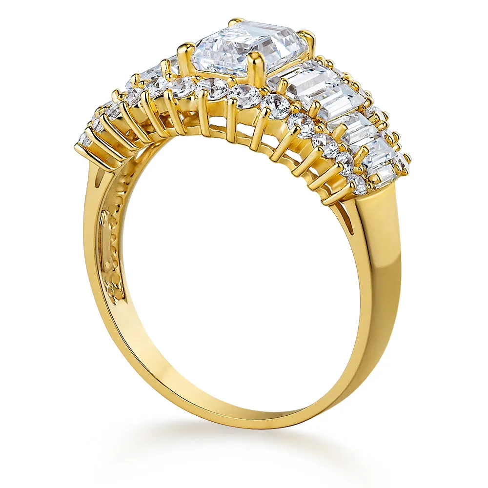 Angelina Emerald Cut Ring sold by Tru Diamonds product image thumbnail 4