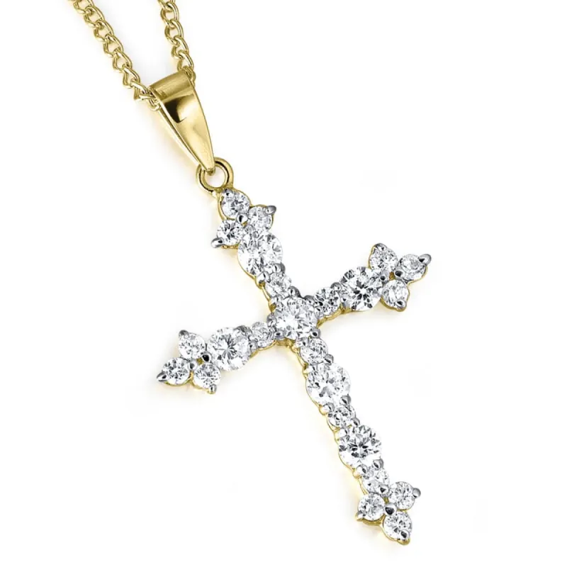 Shimmering Cross Pendant sold by Tru Diamonds
