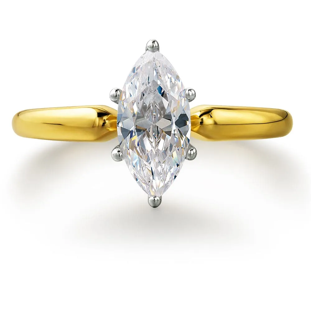 1 Carat Marquise Solitaire Ring sold by Tru Diamonds product image thumbnail 5
