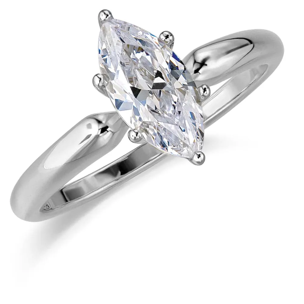1 Carat Marquise Solitaire Ring sold by Tru Diamonds product image thumbnail 2